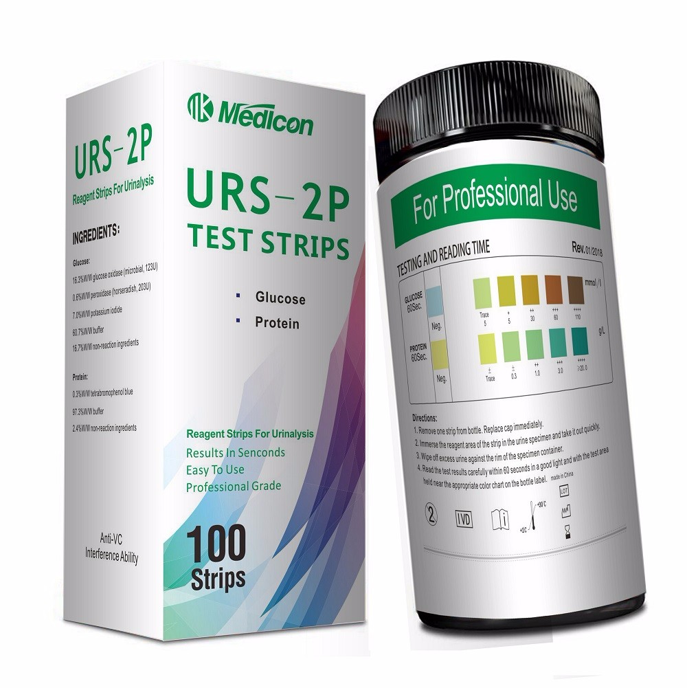 Anamol Urine Strips 2 พารามิเตอร์กลูโคสและโปรตีน คุณภาพสูง Anamol Urine ...
