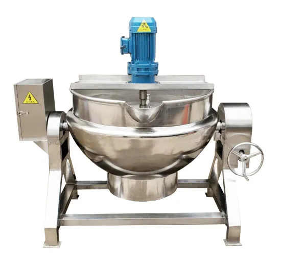 Industrial Steam Gas Cooking Pot with Agitator and Heating Steam Jacketed Kettle