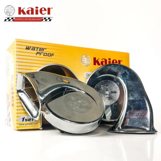 Powerful 12V/24V Dual Tone Waterproof Car Horn 115dB 410Hz/510Hz