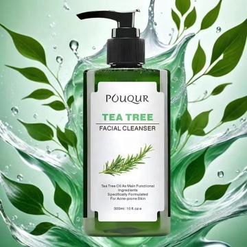POUQUR Tea Tree Facial Cleanser: A Gentle, Blemish Clearing, Hydrating Moisturizer with No Irritation