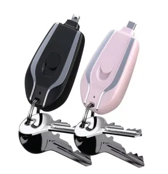 Mini Emergency Power Pod: Fast Charging Power Bank for iPhone - 100% Full Capacity Keychain Portable Charger