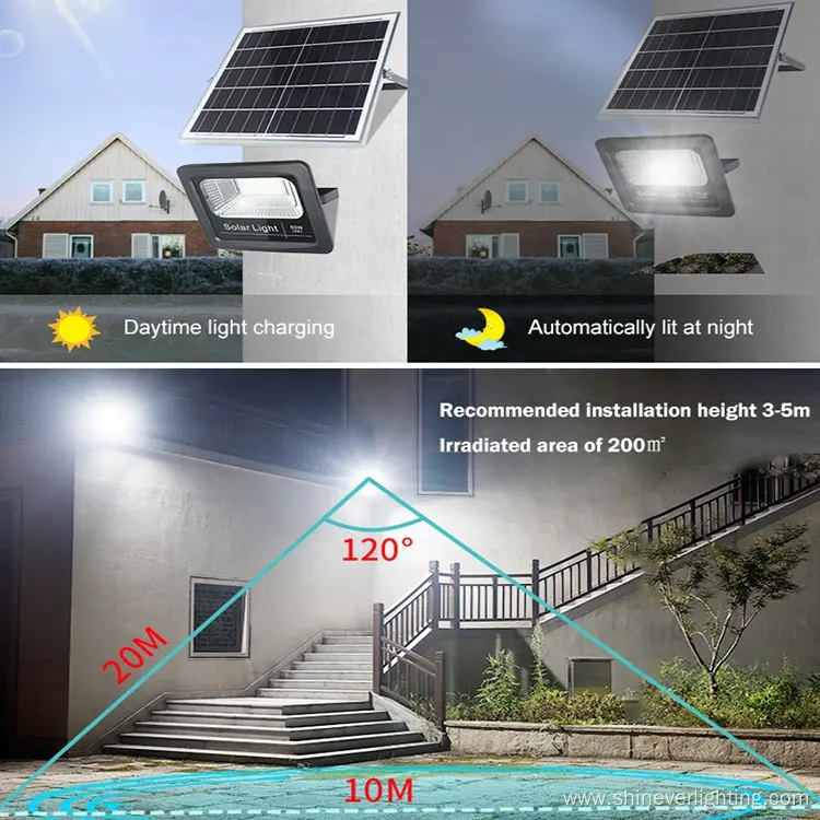 Outdoor High Output Projecteurs LED Solaires Solar Light