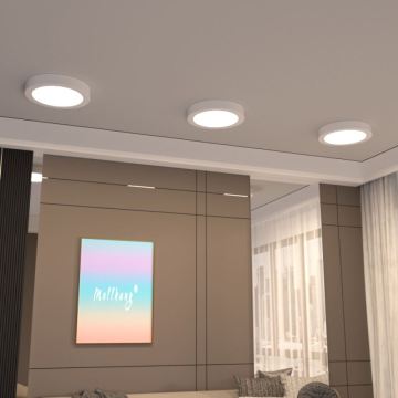 Dimmable Ultra Slim LED Panel Light - 12W CRI>90 SMD2835 RA80