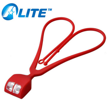 Silicone Flexible Light 2 LED Hands Free Neck light For Walking Fishing Camping