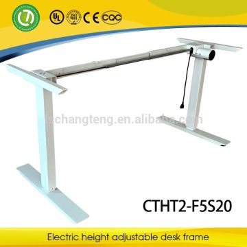 One motor with height adjustable office table frame 2 lifting columns used standing adjustable office desk