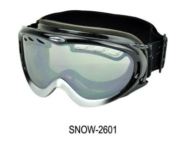 Anti - Fog 100% Uv Snow Ski Goggles, Child Snow Goggles With New Black Frame Sprayed