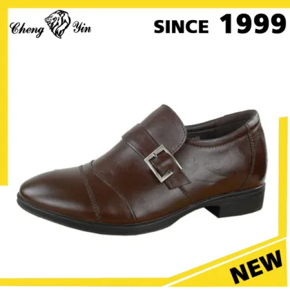 High Class height increasing genuine leather men 's dress shoes