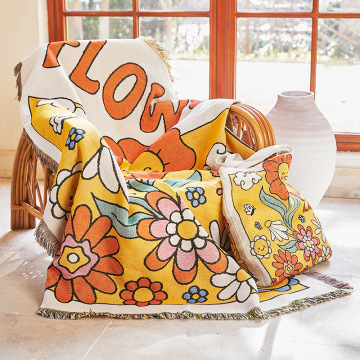 Wholesale Bohemian Jacquard Woven Throw Blankets for Room Decoration