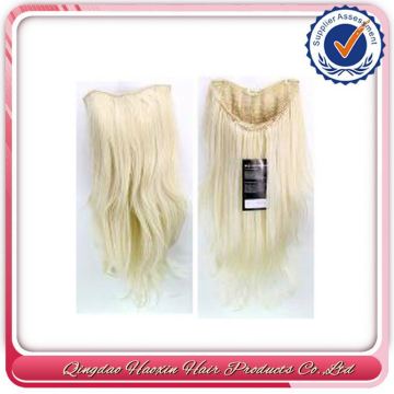 Qingdao Hair Factory Wholesale Tangle Free Updated Indian Remy Virgin Hair Half Wig