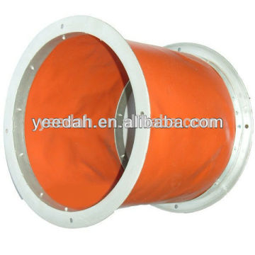 Silicone fabric with pipe flange adaptor