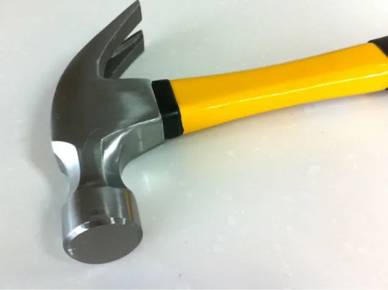 American-type framing claw hammer with fiber glass handle