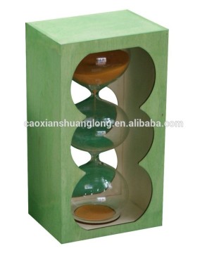 custom Painted Technique Wooden hourglass Sand Timer wholesale for 30 second