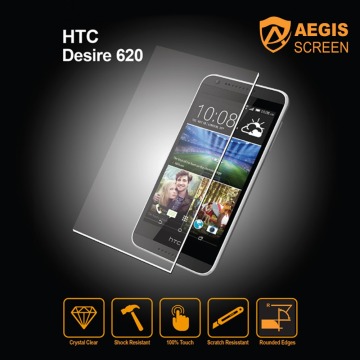 Anti-glare coating Ultimate shock absorption tempered glass screen protector for HTC Desire 620