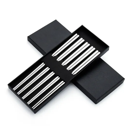 304 Stainless Steel Reusable Chopsticks Set with Box