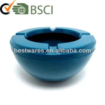 Customizable solid color household melamine round ashtray