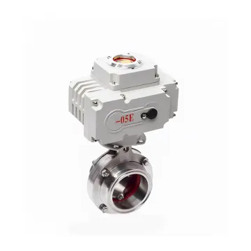 Sanitary Motorized Quick Installation Butterfly Valve