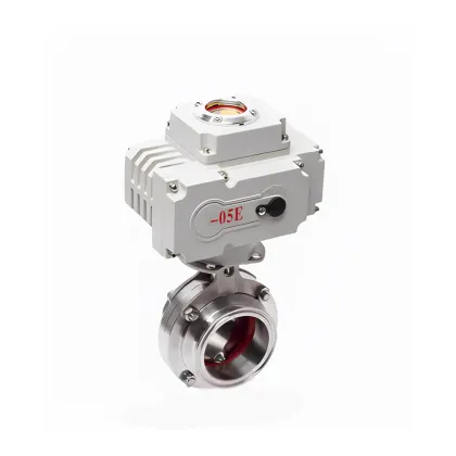 Sanitary Motorized Quick Installation Butterfly Valve