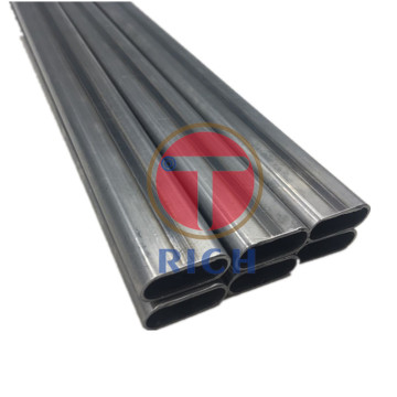 Q235 25*10*1mm Welded Flat Oval Steel Tubing
