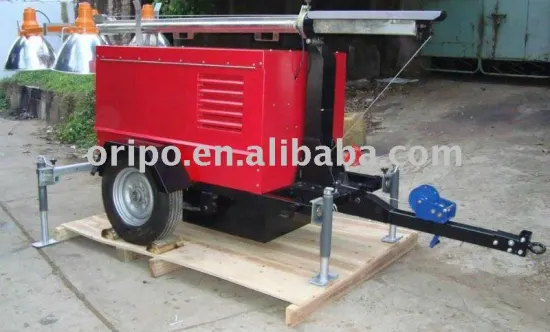 Lovol 60Hz trailer diesel generator with two wheels one year warranty