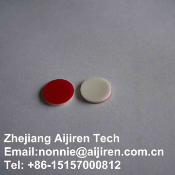 red PTFE white Silicone septa