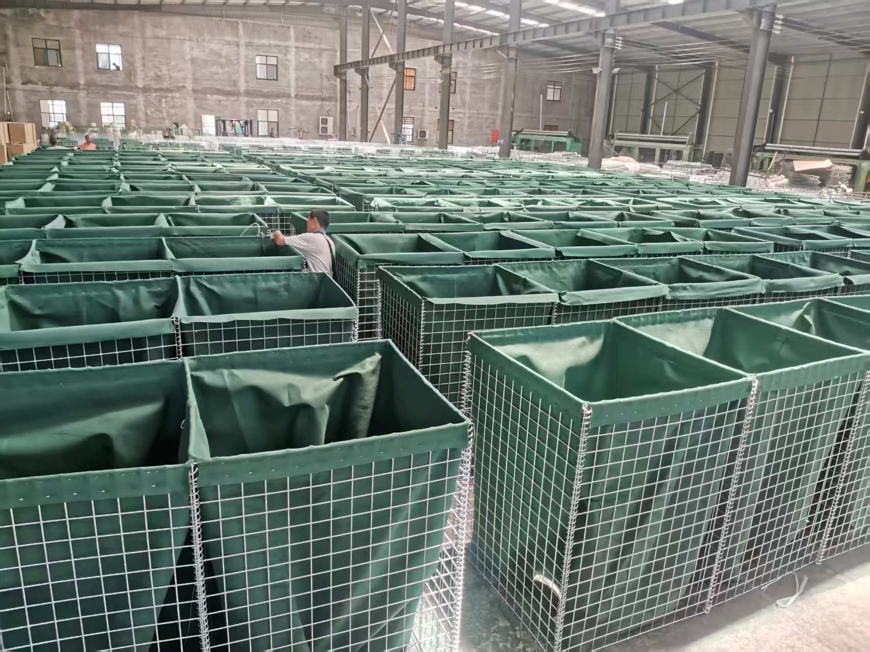 Hesco Barriers With Geotextile Liner
