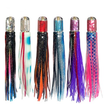 OEM berkualiti tinggi 8.5 inci 3.5 oz Resin Artificial Octopus Skirt untuk trolling air masin