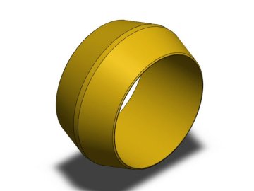 CP taper(parallesl) stud,male, Series CN compression fittings