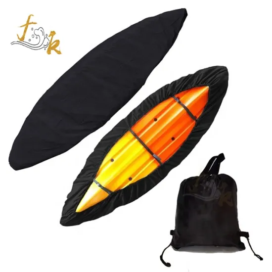 High-Quality Waterproof Black Kayak and Canoe Cover in Various Sizes