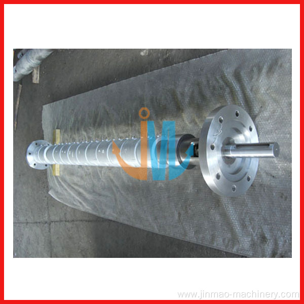 Single screw and barrel for plastic extuder