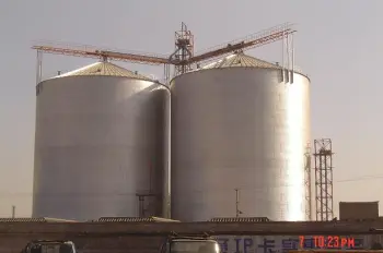 Flat-bottom steel silo 5000T