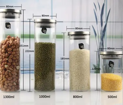 Glass food storage box