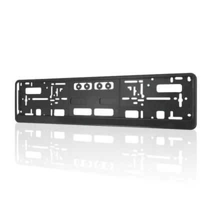 Euro Standard Size Plastic Black License Plate Frame for Puerto Rico