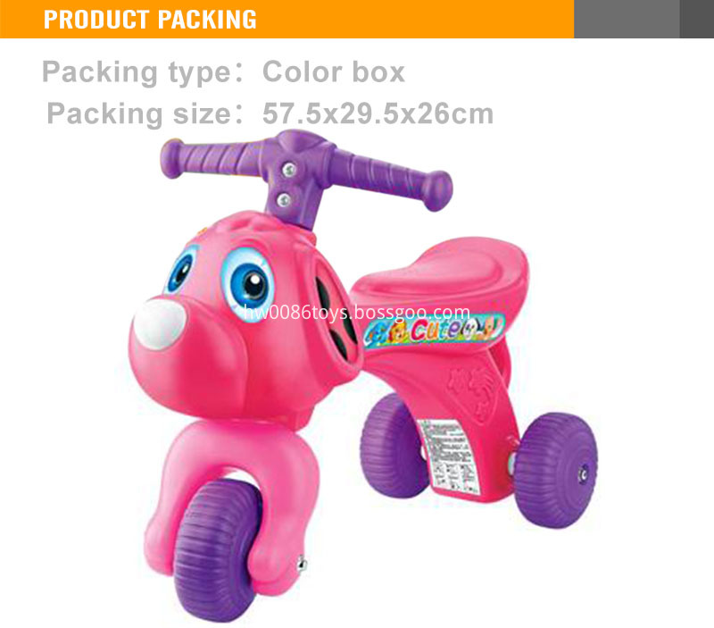 cheap animal design plastic baby cars