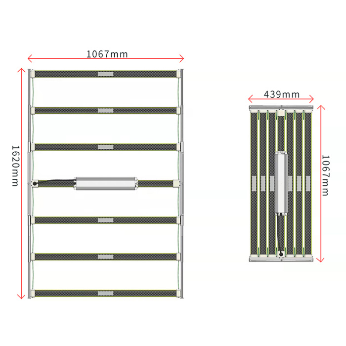 pianta a LED coltivazione di luce 600 W Full Spectrum