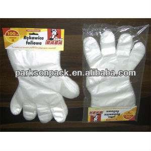 disposable embossed pe gloves
