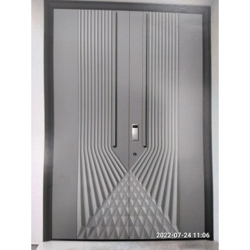 Puerta blindada de villa de lujo de aluminio de alta calidad