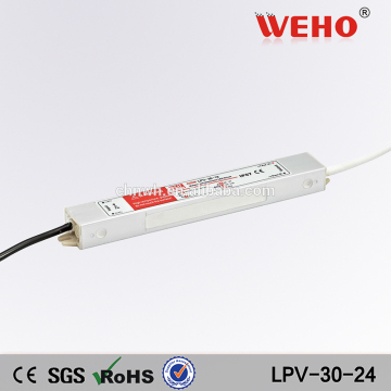 WEHO waterproof series 30w 24v 1.25a led driver