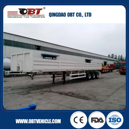 40t semi truck trailer dropside/sidewall semi trailer for variety transport purpose