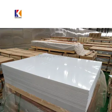 1mm 0.45mm 0.65mm Thickness Pure White/Glossy White Sublimation Blank Aluminum Sheets