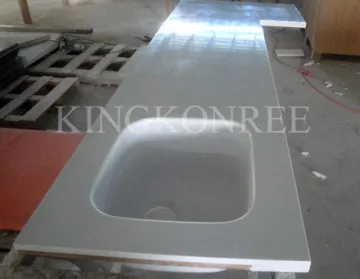 Solid Surface Bathroom Countertops With Built In Sinks Solid Surface Worktop For Washroom