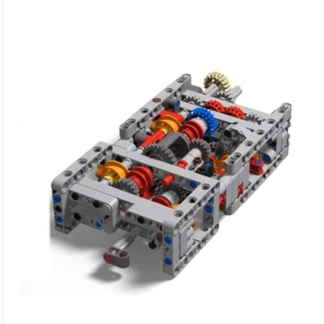 Stemedu MOC Mechanical Group: 4-Speed Engine Gearbox with Gears and Reverse for Kids