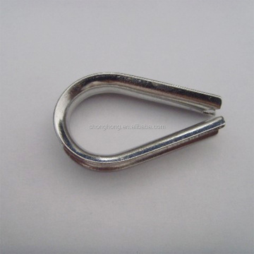 Perkakasan Rigging: Kami Jenis 1/8 \ "G-411 Galvanized Carbon Steel Wire Thimble