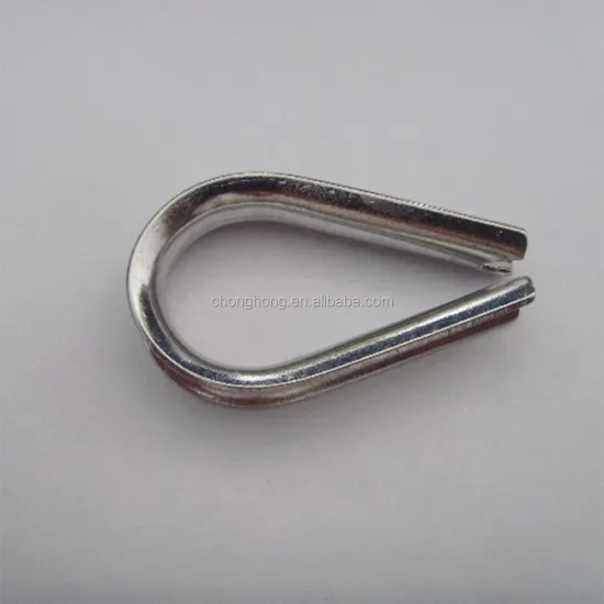 Rigging Hardware: US Type 1/8\" G-411 Galvanized Carbon Steel Wire Rope Thimble