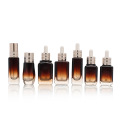 Square Brown Essential Oil Glass Dropper Bottle