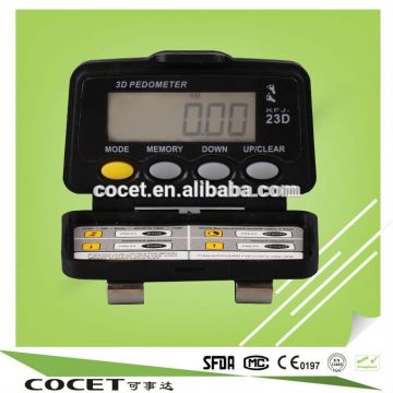 COCET electronic 3D pedometer with bodyfat function
