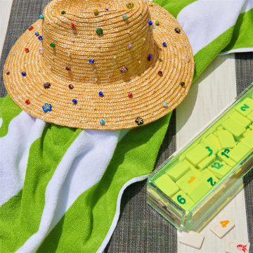 Stripe Pattern Beach Towel Cotton Terry Stripe Pattern Beach Towel Supplier