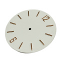 White Minimalism Dial Applied Indices For Watch