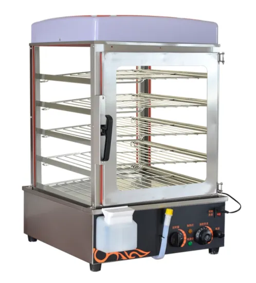 Food steamer with visible glass