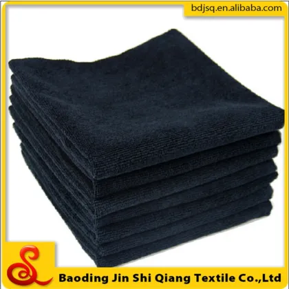 Can be embroidered LOGO black microfiber sports towels