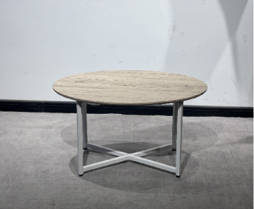 Walker Edison Cora Modern Round Faux Marble Top Coffee Table